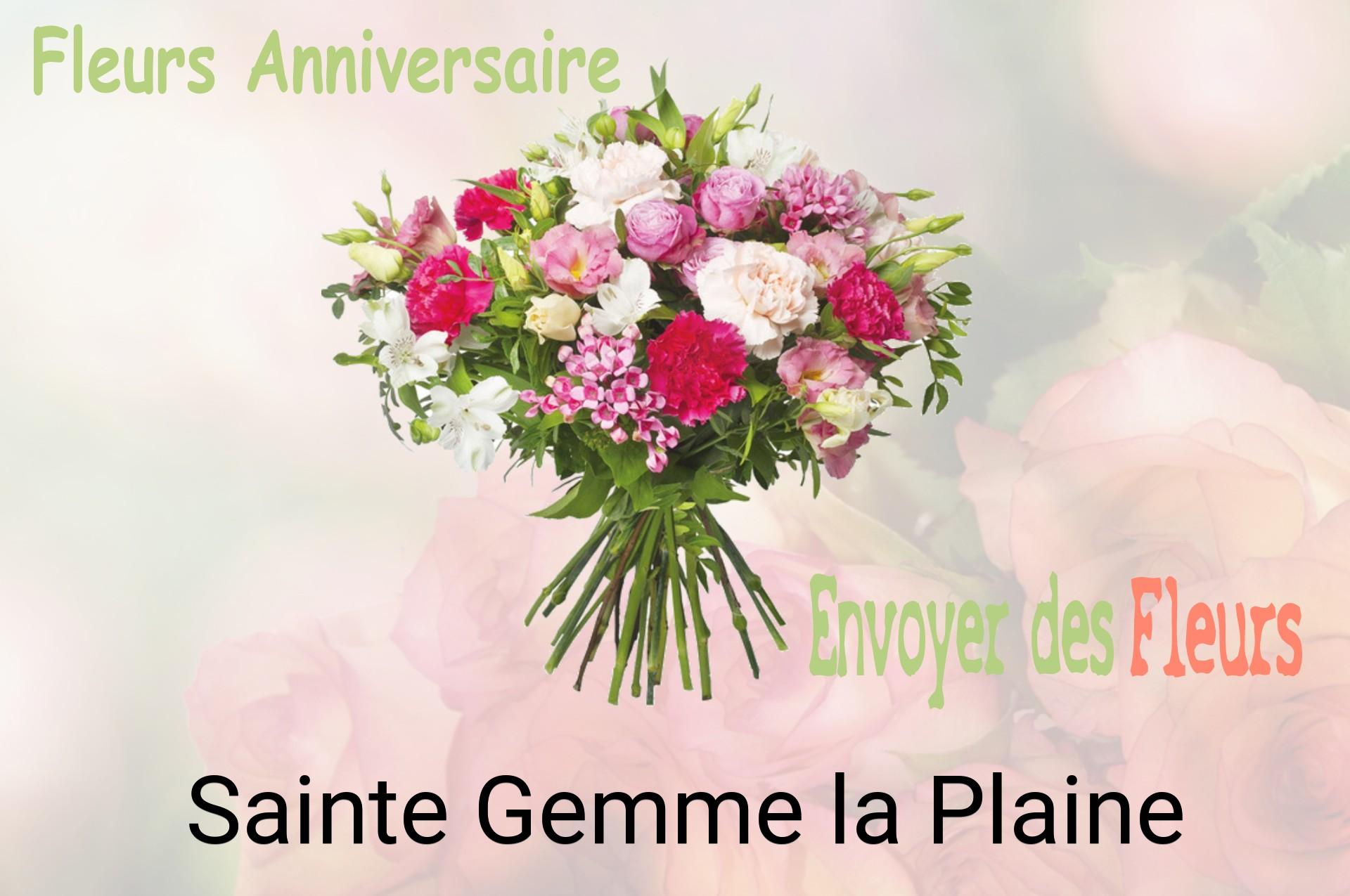 Bouquet de fleurs d’anniversaire livré à Sainte-Gemme-la-Plaine