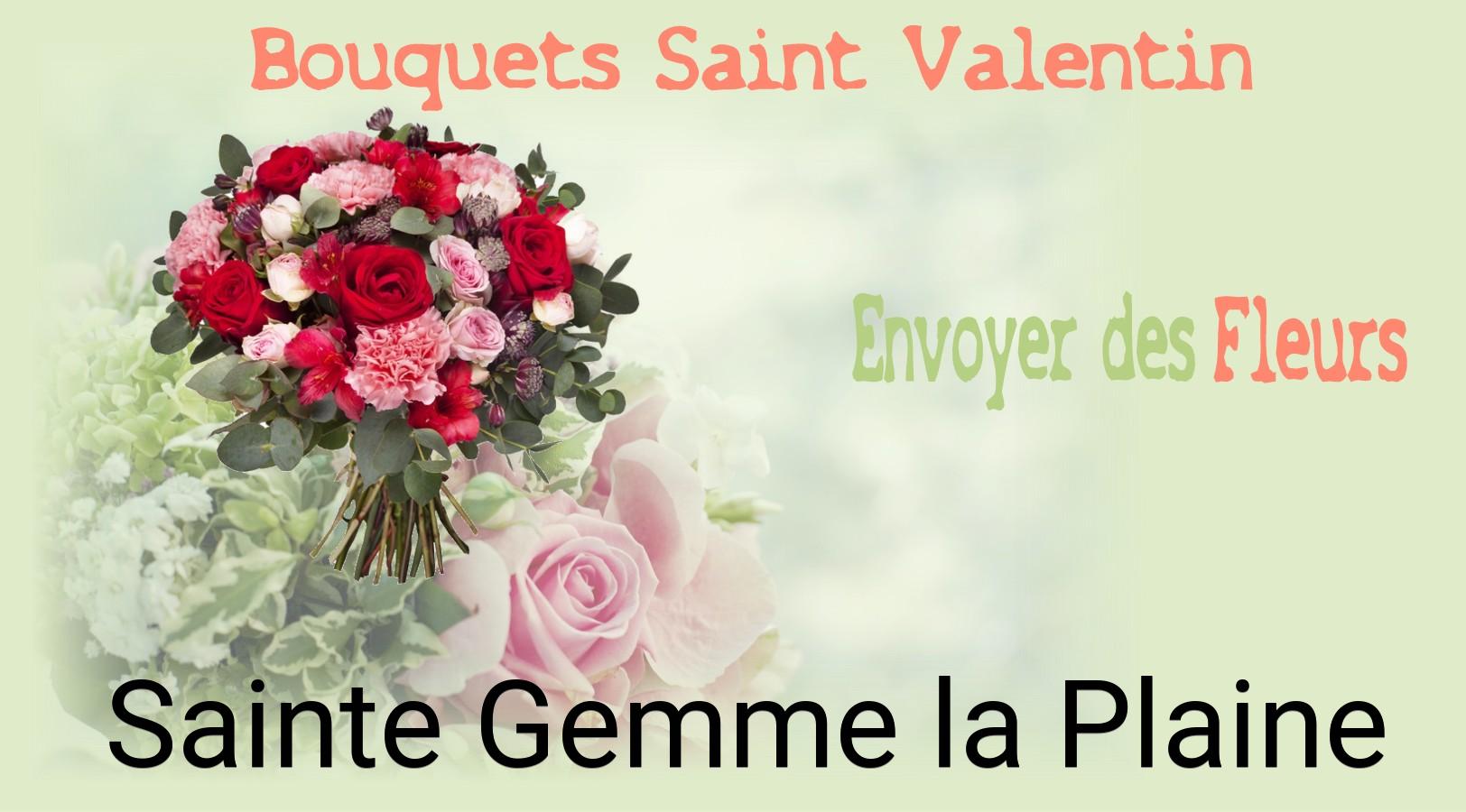 Roses de Saint-Valentin livrées à Sainte-Gemme-la-Plaine